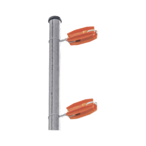 Aislador de color Naranja para postes de esquina de alta Resistencia con Anti UV de uso en cercos eléctricos