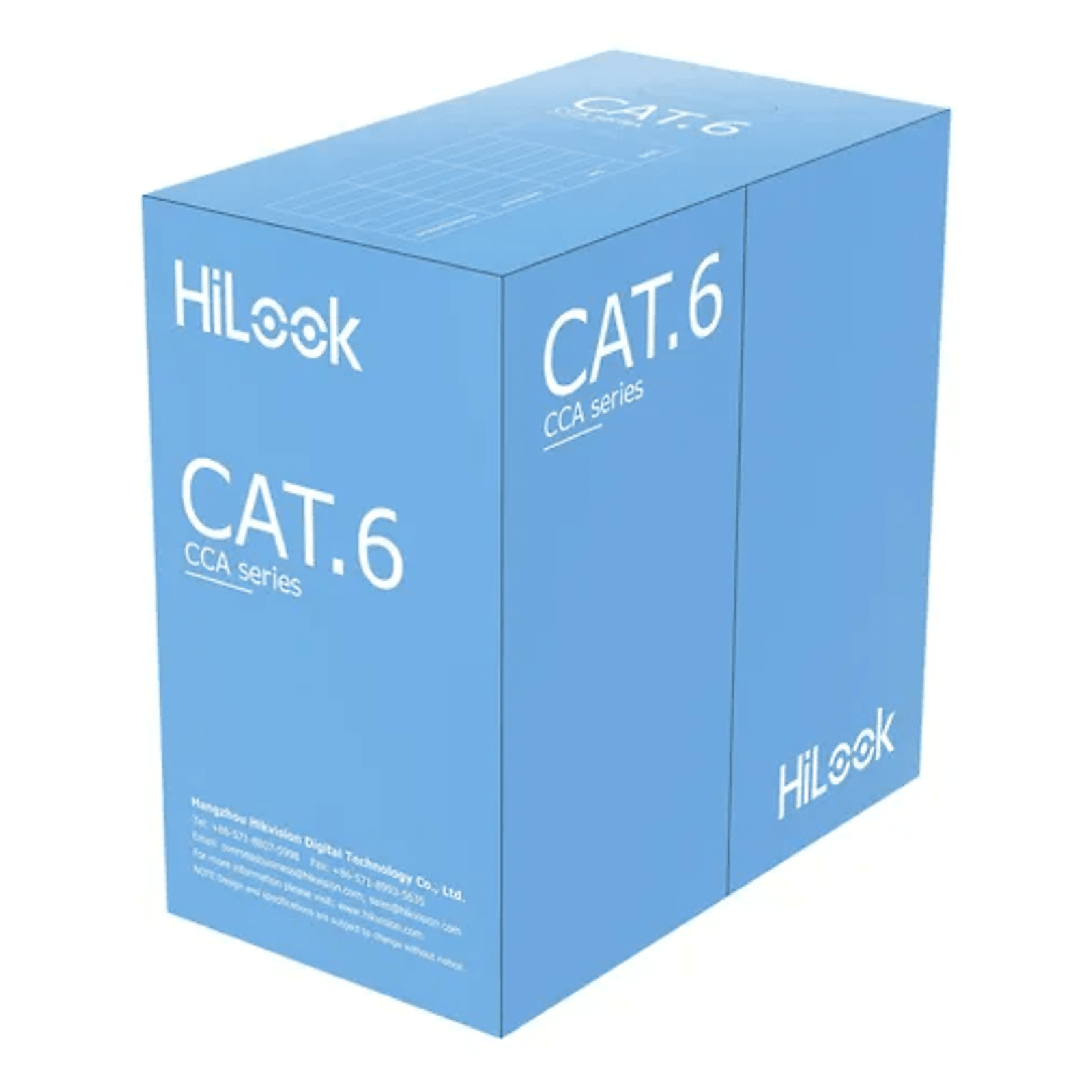 Bobina de Cable UTP 305 Mts / Cat 6 (24 AWG) / Color Blanco / PVC (CM) / Uso en Interior / CCA (Cobre con Aluminio) / Aplicaciones de CCTV y Redes de Datos
